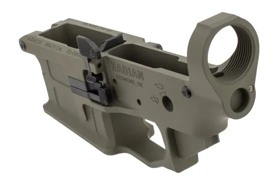 Radian Weapons A-DAC Ambidextrous Stripped AR-15 Lower Receiver - OD Green